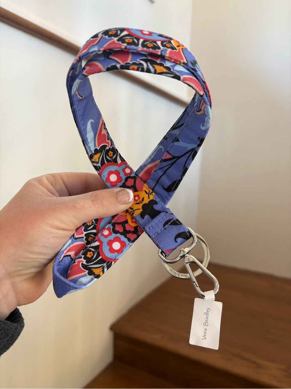 Vera Bradley Wide Lanyard Mural Garden Floral Accessories Women’s Girls NWT